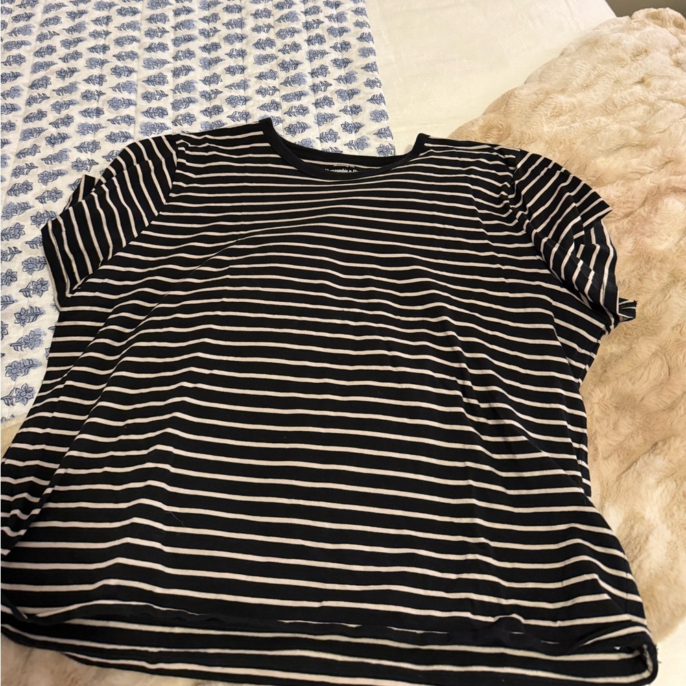 abercrombie striped tee